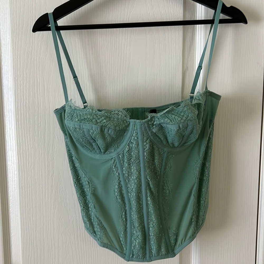 Urban Outfitters Out From Under Sage Corset Top